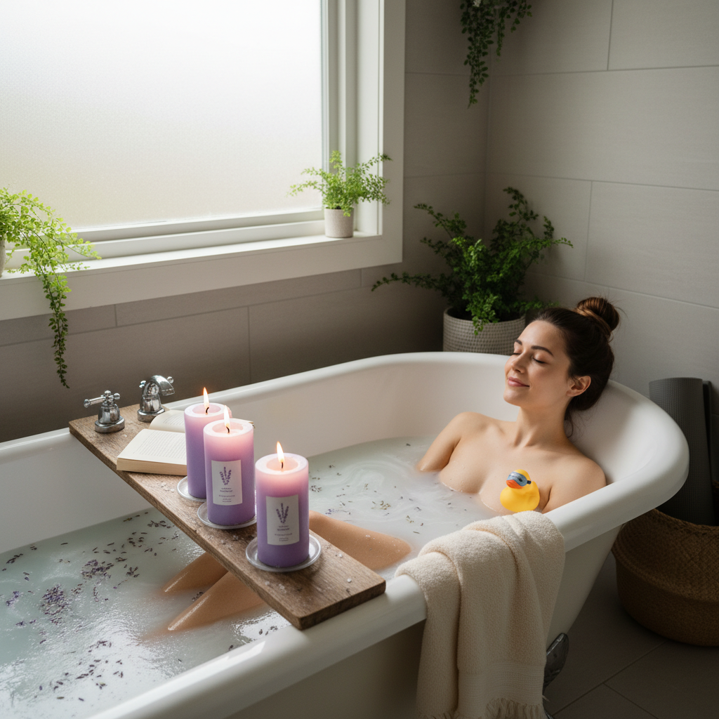 A person practicing gentle yoga or stretching poses such as child's pose and cat-cow in a serene environment, promoting mind-body connection.