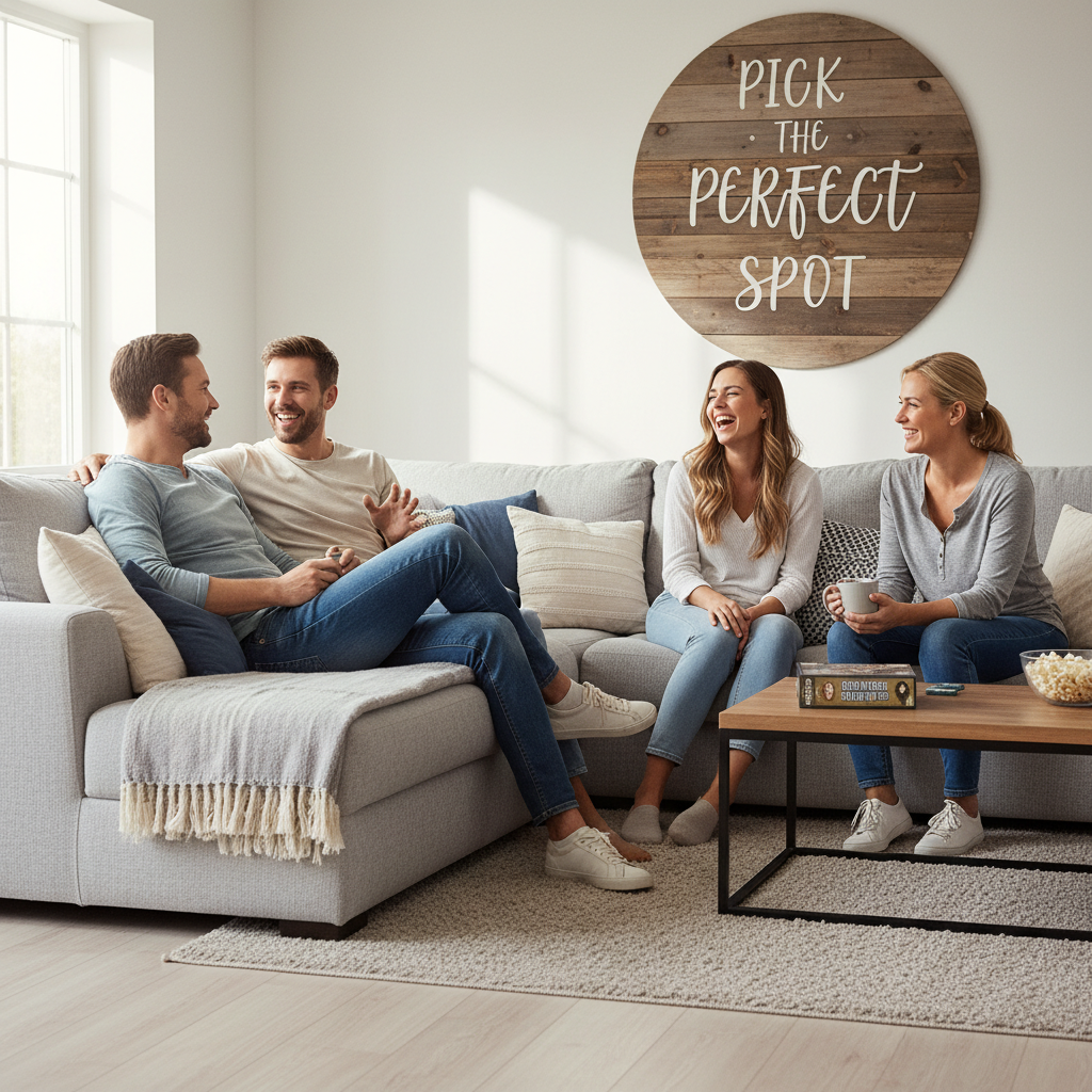 Illustration of people having warm and engaging conversations with friends and family, representing meaningful connections.