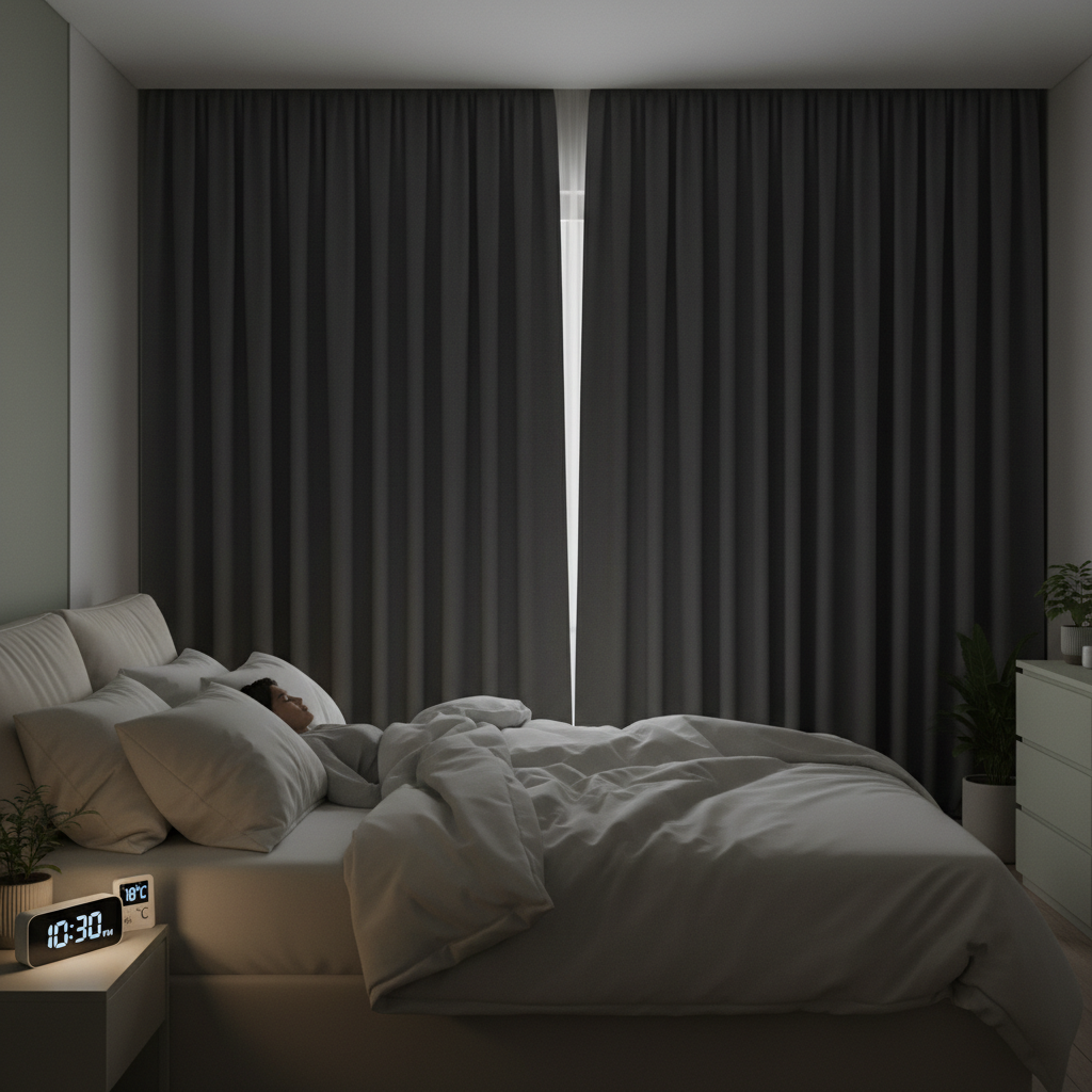 Natural herbal supplements and teas displayed on a wooden table, including chamomile tea, valerian root, melatonin capsules, and magnesium tablets.