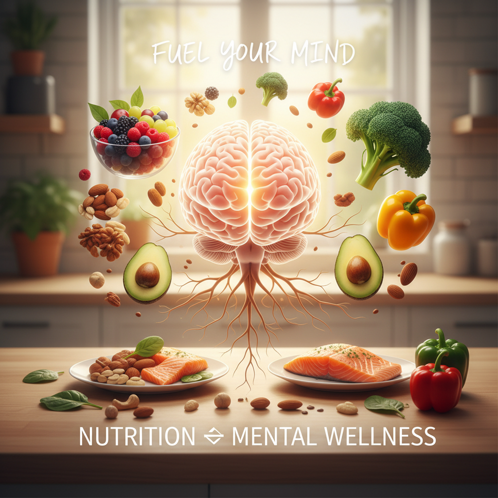 A warm family scene depicting a lively family enjoying a healthy meal with leafy greens and fermented foods, showcasing improved mood and energy.