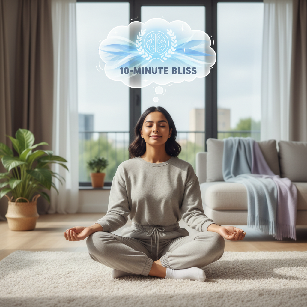 A cultural collage showing diverse people worldwide practicing stress relief routines such as yoga, meditation, stretching