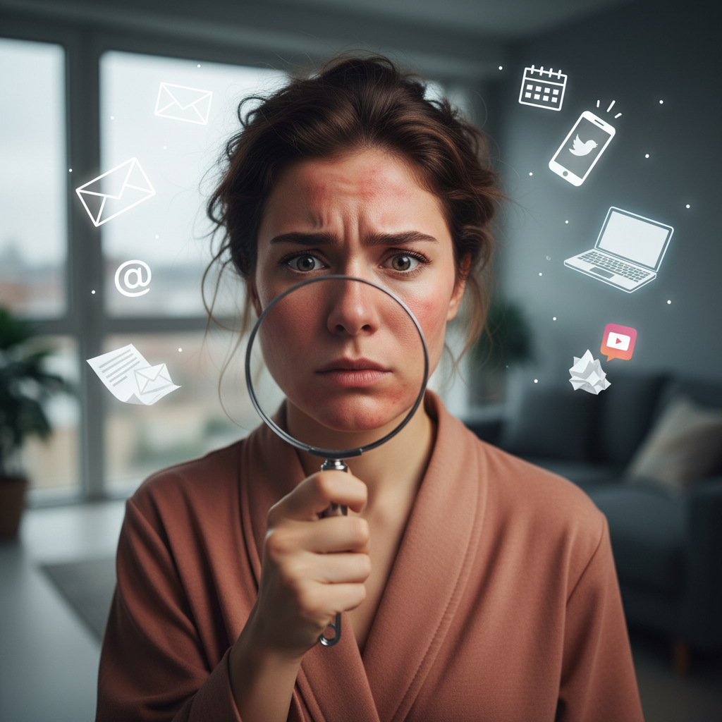 A creative image comparing a bundt cake and glowing skin side by side, emphasizing the concept of slow, steady nurturing for lasting results.