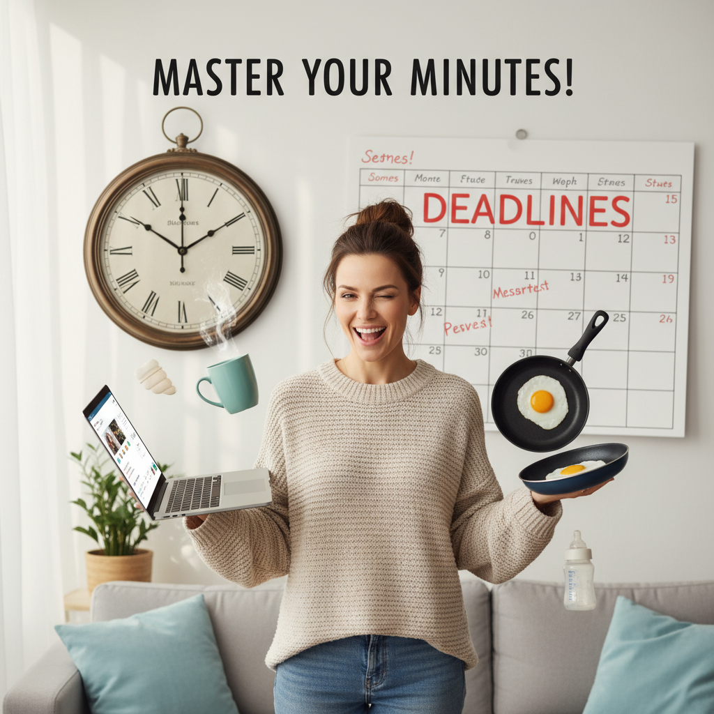 A visual representation of the Eisenhower Matrix with four quadrants labeled Urgent & Important, Important Not Urgent, Urgent Not Important, and Neither, showing task prioritization.