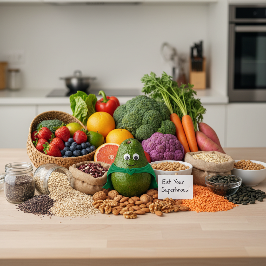 A vibrant quinoa and roasted vegetable salad topped with toasted almonds and drizzled with lemon-turmeric dressing, symbolizing a delicious whole food recipe to try.