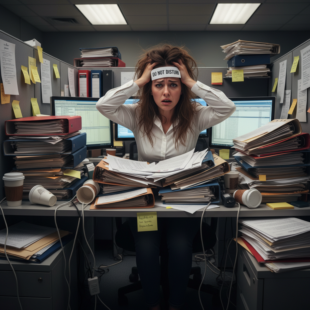 A supportive workplace environment with colleagues or a manager providing encouragement and connection, highlighting seeking support and building workplace wellbeing.