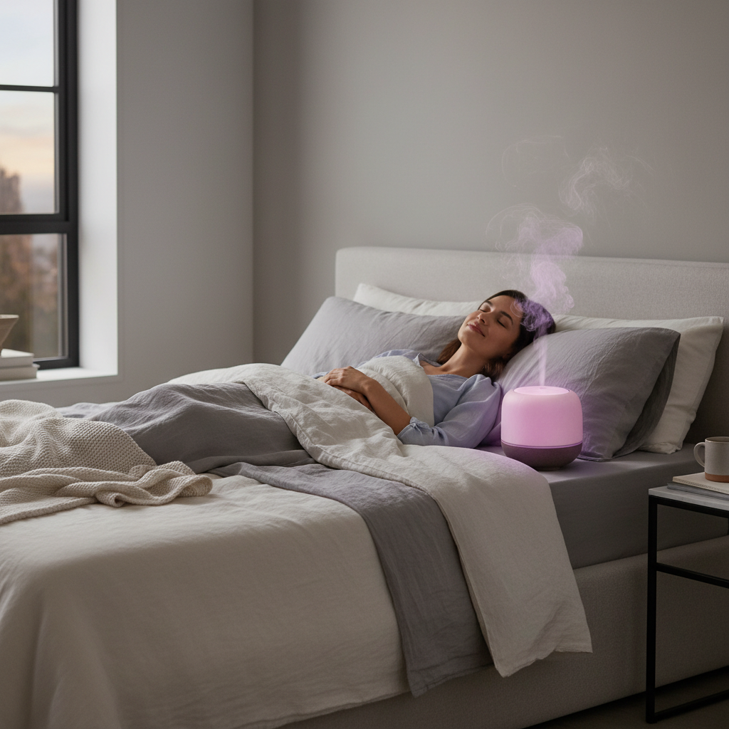 Close-up of lavender flowers with a dropper bottle of lavender oil, illustrating what lavender oil is and its natural source.