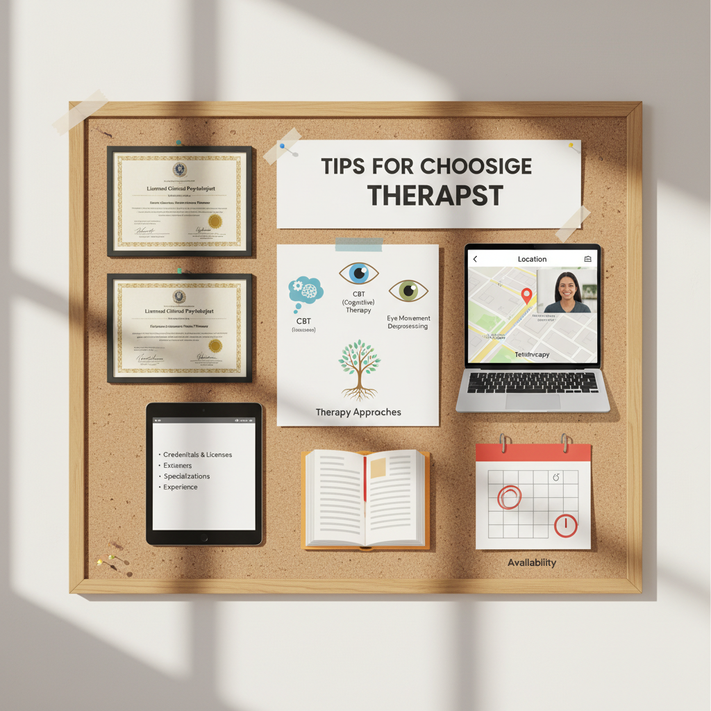 An image showing a person asking questions to a therapist in a friendly consultation setting, representing how to vet potential therapists through common questions.