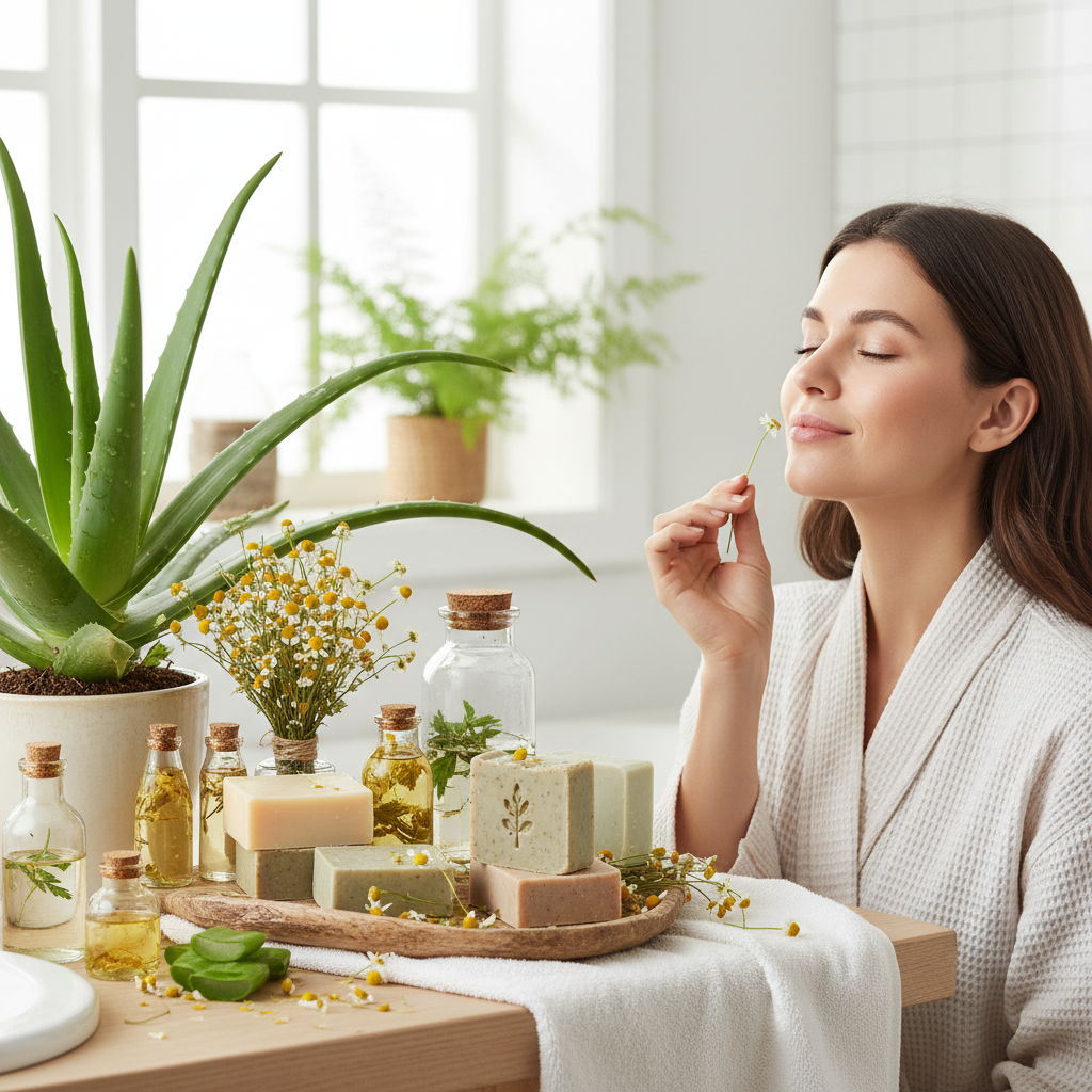 Informative graphic showing key tips like gradual transition, ingredient research, minimalism, mindful lifestyle, and blend of tradition with innovation