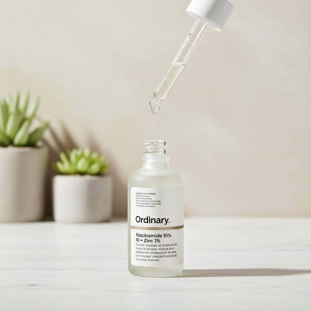 Visual guide highlighting tips to customize skincare routines like patch testing, alternating actives, layering products properly