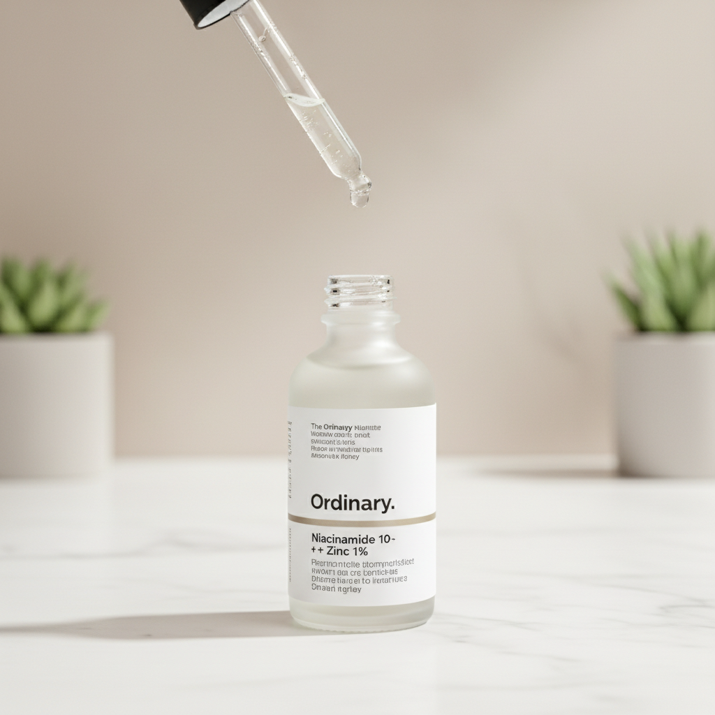 Step-by-step visual diagram illustrating The Ordinary Skincare Routine: Prep, Treat, Seal