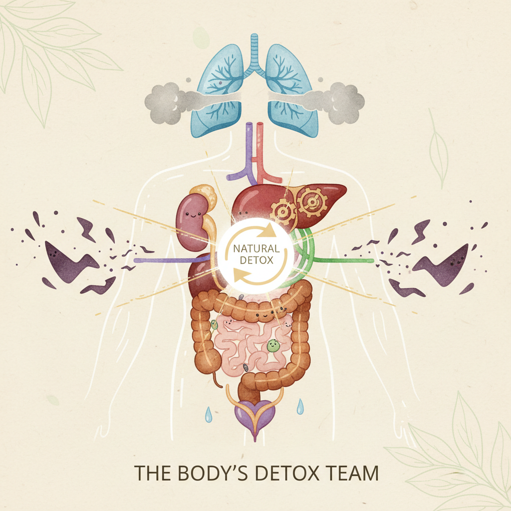 A peaceful scene of a person meditating outdoors surrounded by nature, with a smartphone set aside, symbolizing mind detox strategies such as meditation, digital detox, nature connection, and gratitude practice.