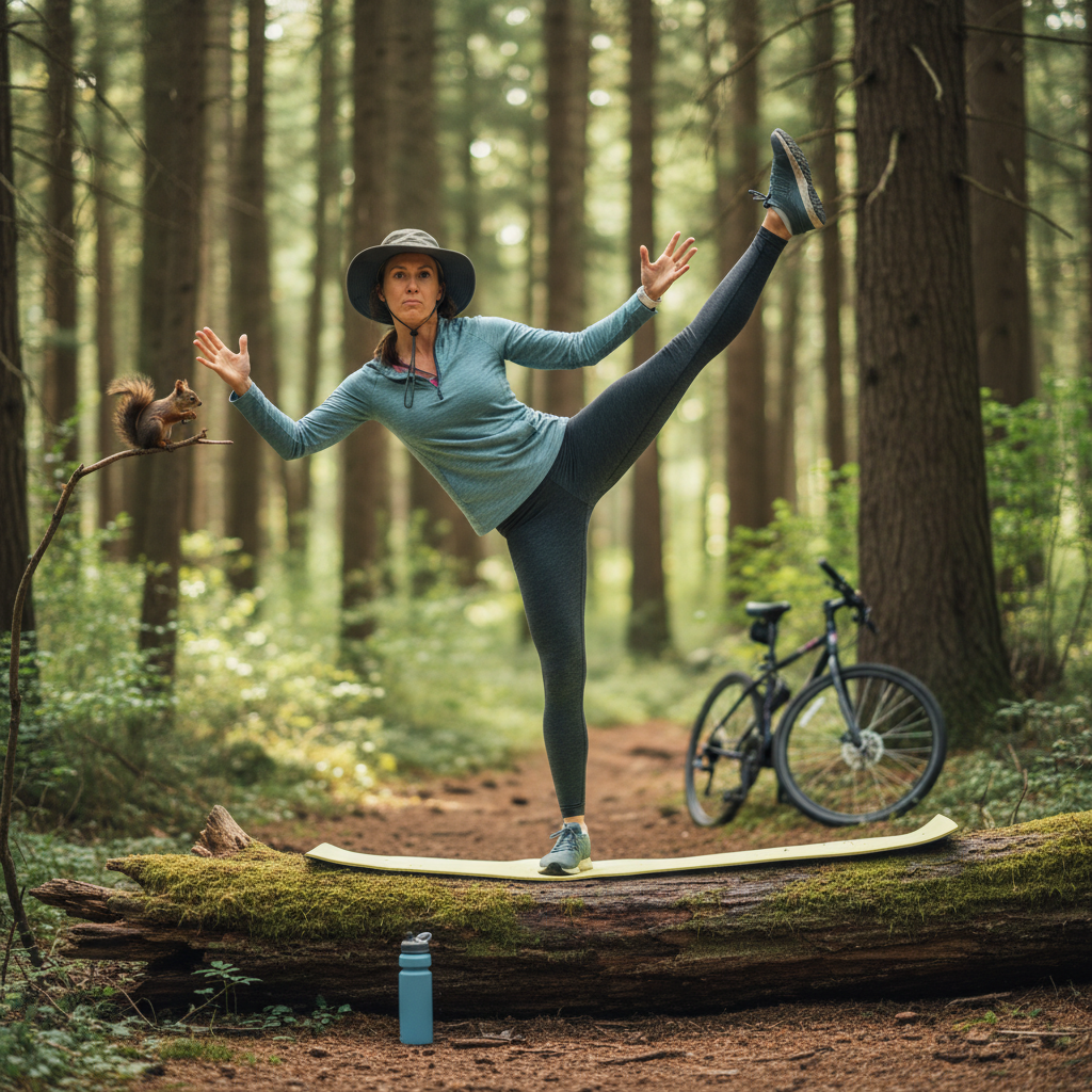 A peaceful setting illustrating mental and emotional wellness practices, such as a person meditating, journaling, or practicing mindful breathing in a calm, natural environment alongside a reusable water bottle and restful elements symbolizing hydration and restorative breaks.