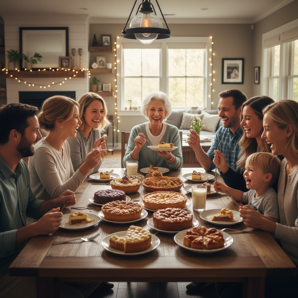 Step-by-step visual guide of baking a chocolate bundt cake: measuring ingredients, mixing batter, pouring into pan, baking in oven, and finishing with ganache glaze.