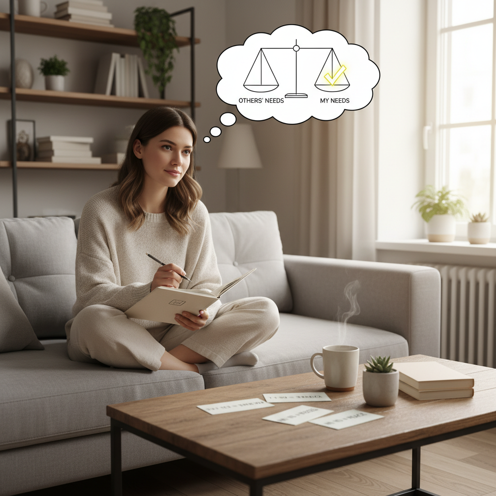 Illustration of personal space bubble representing healthy boundaries