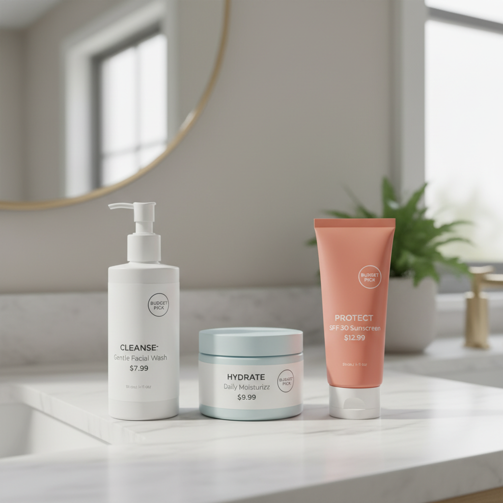 Close-up of a hand applying moisturizer to hydrated skin and another image of sunscreen being applied outdoors on a sunny day, emphasizing daily skin protection.