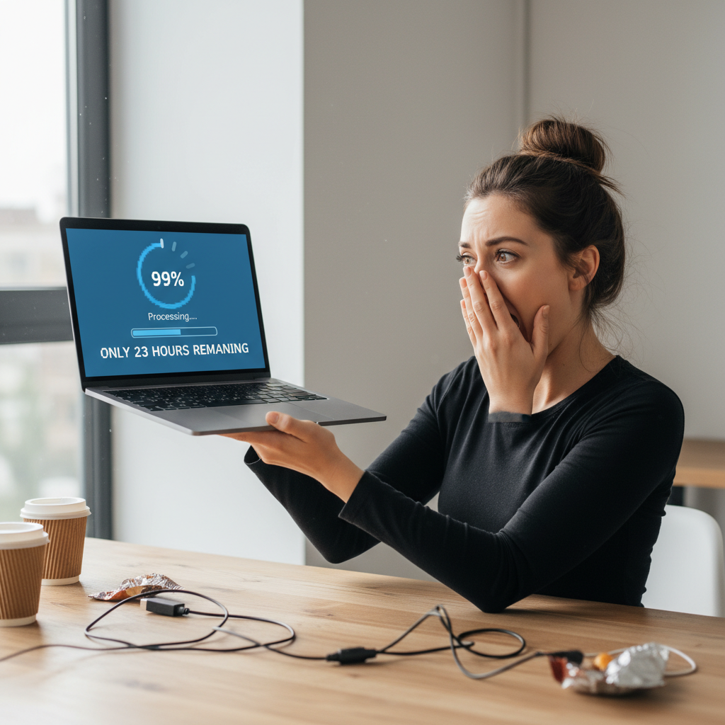 Person happily feeling supported and stress-free