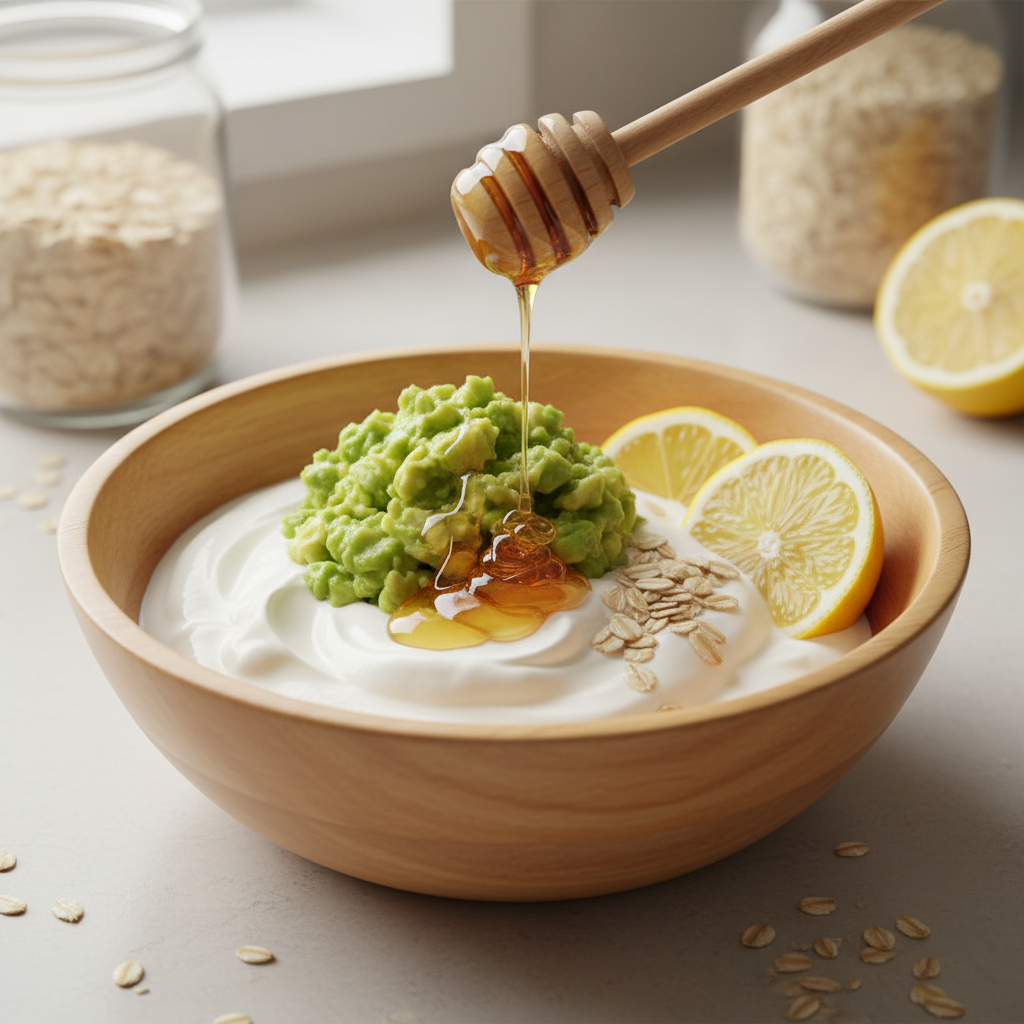 Close-up of glowing, hydrated skin after using the hydrating face mask, emphasizing softness and natural radiance.