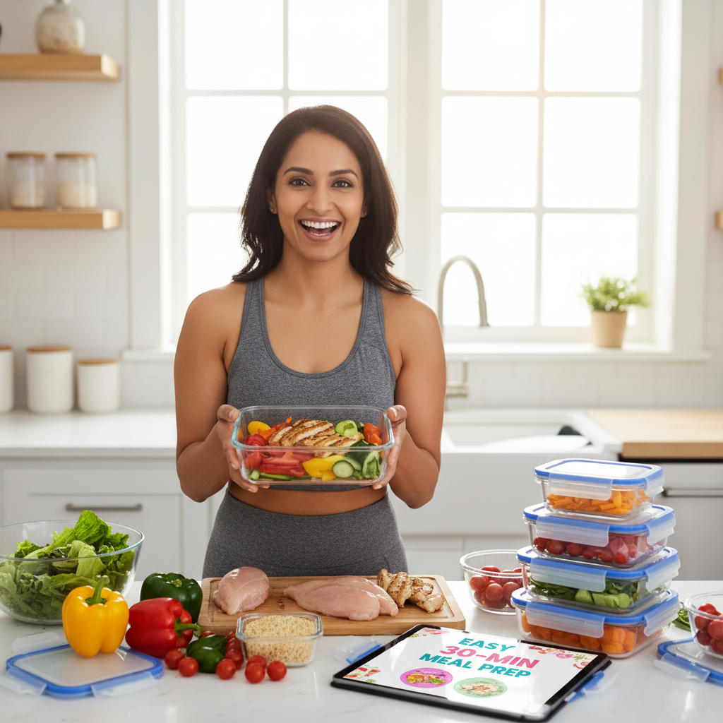 Culturally diverse meal prep scene with international dishes and balanced ingredients showing lifestyle balance and flavor variety