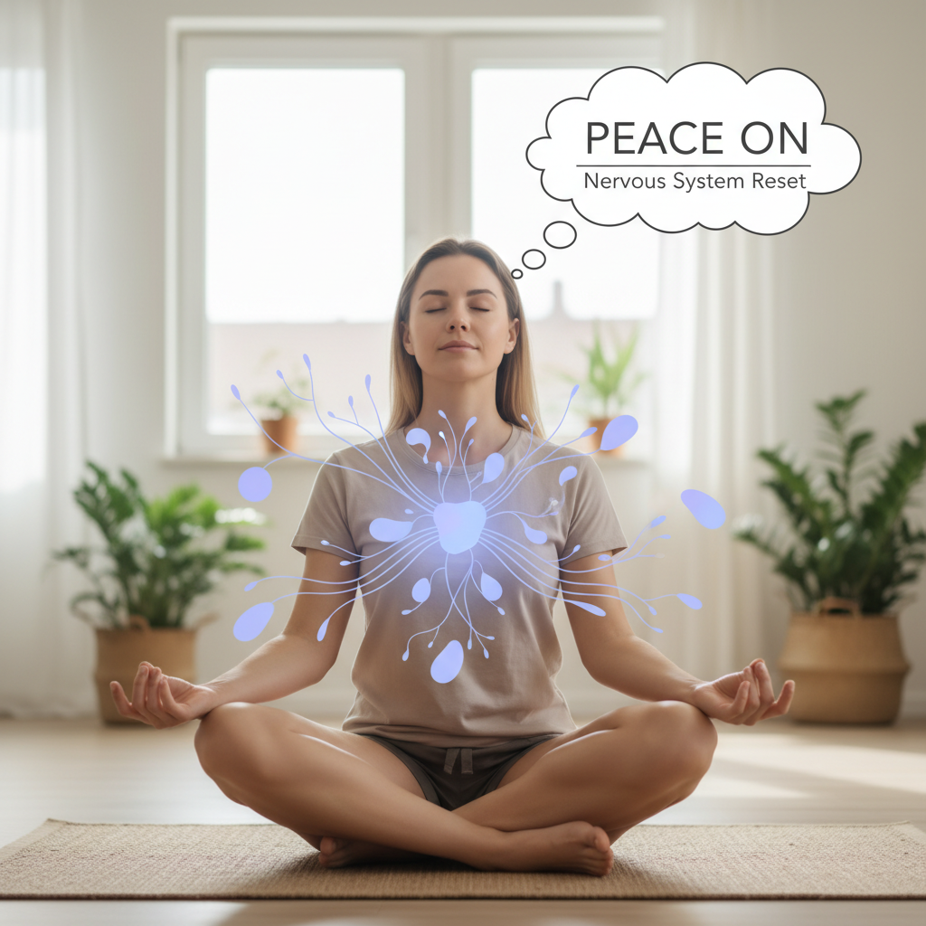 A cozy yoga setup with cushions, yoga blocks, and props demonstrating tips for comfortable and safe yoga practice.