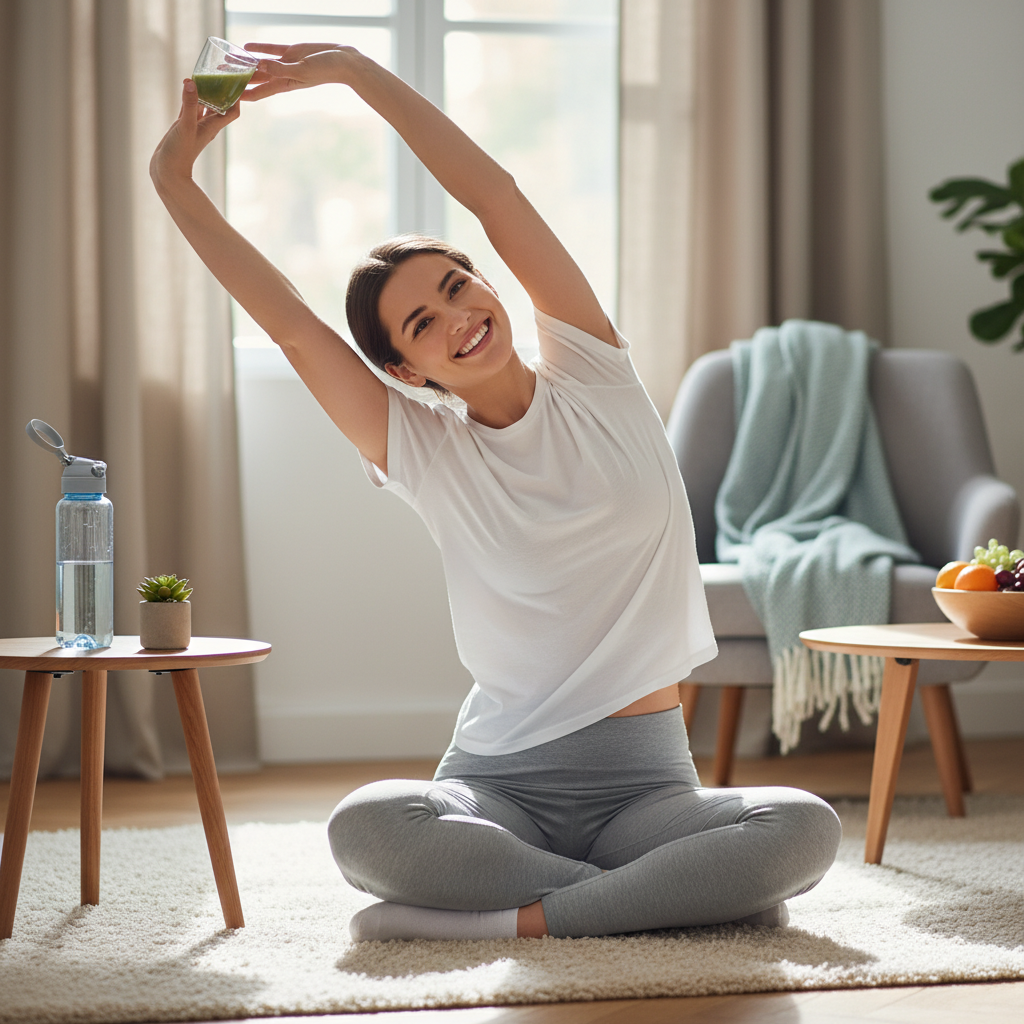 A vibrant and colorful meal prep scene showing containers filled with a variety of fresh fruits, vegetables, whole grains, and lean proteins, arranged like a rainbow.