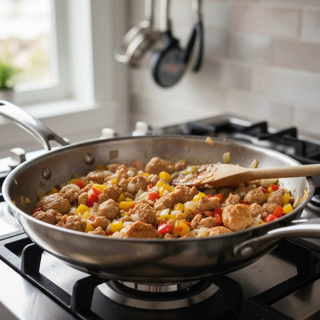 Ingredients for turkey spaghetti