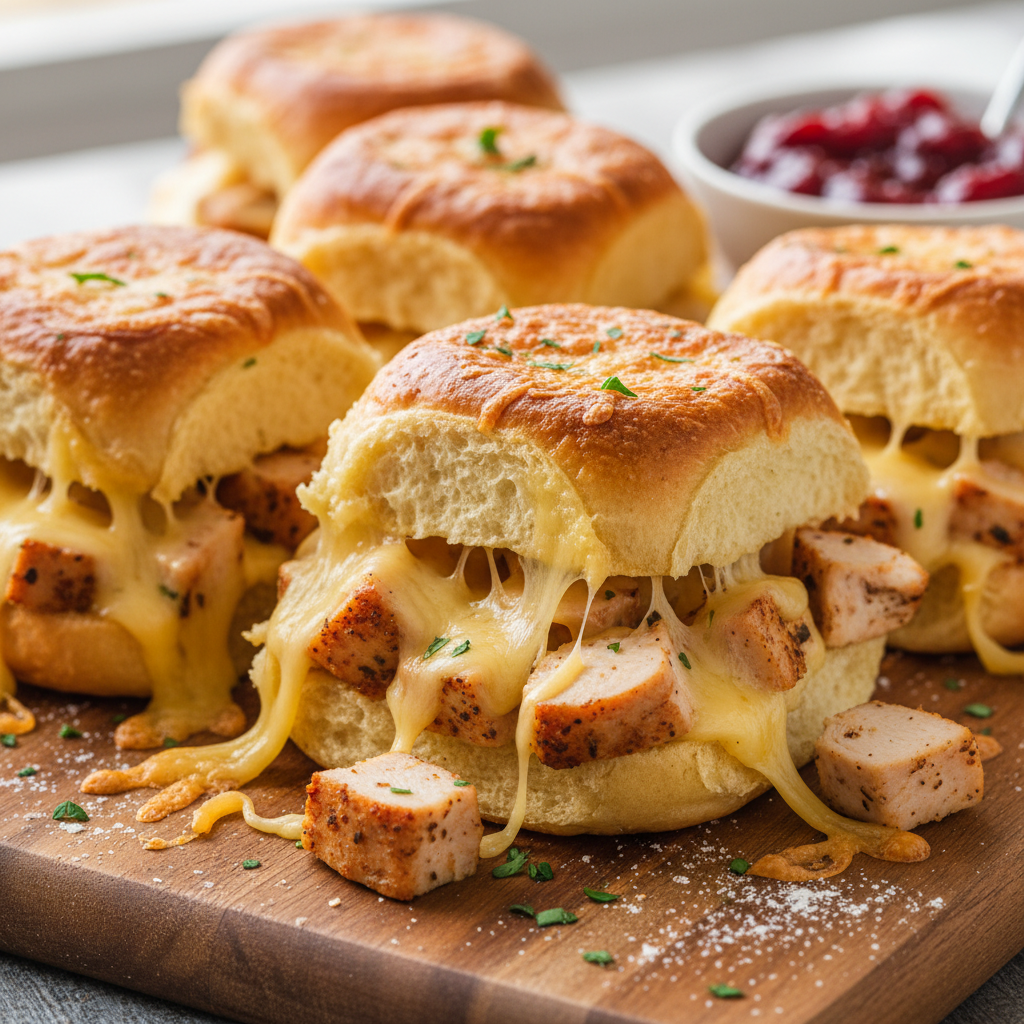 Finished turkey tacos with melted cheese