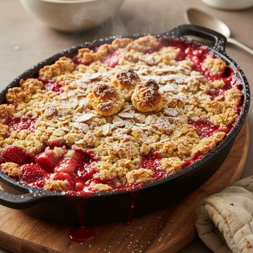 Strawberries and vanilla ingredients