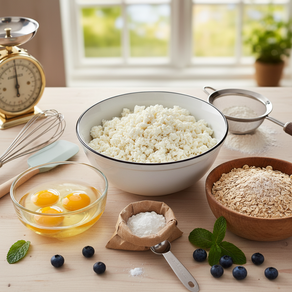 Ingredients for Cottage Cheese Pancakes