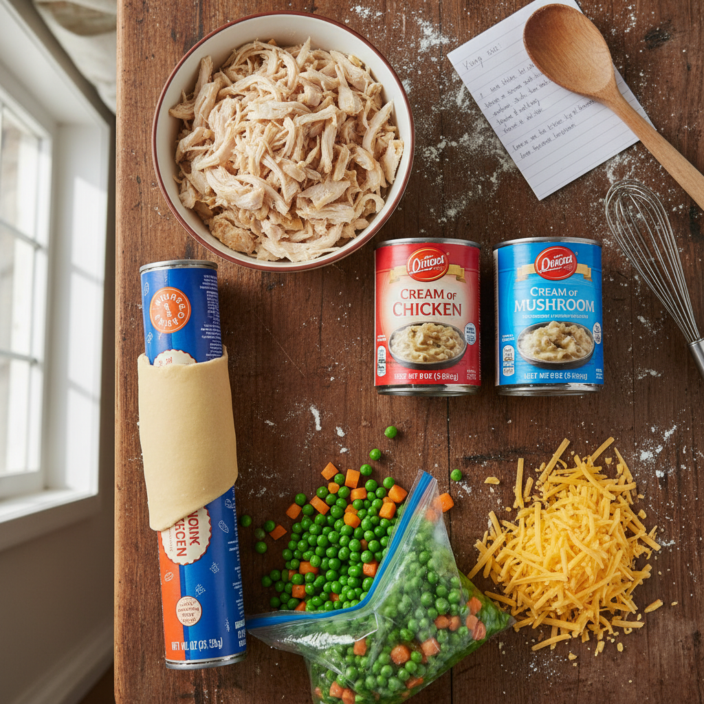 Ingredients for casserole