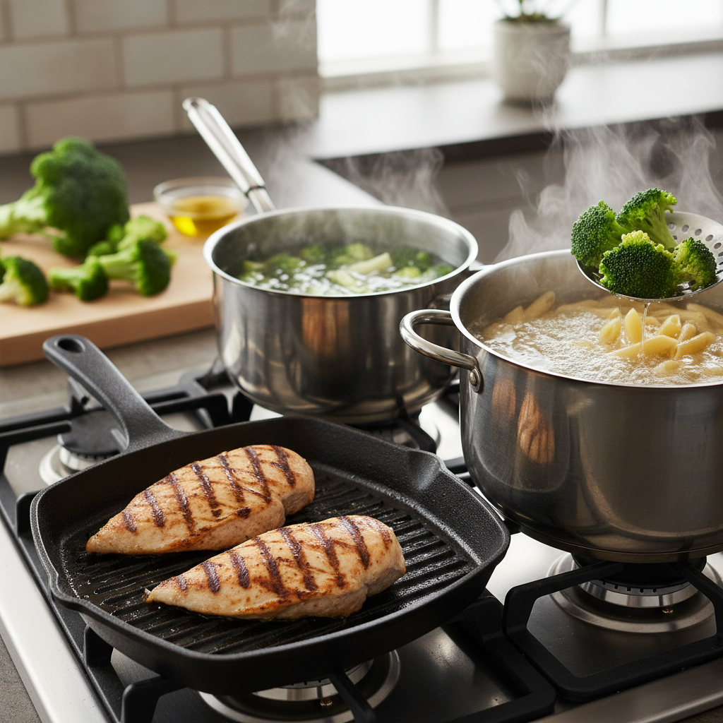 Instructions for Chicken Broccoli and Ziti