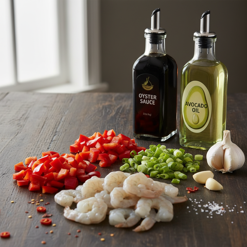 Ingredients for Garlic Shrimp