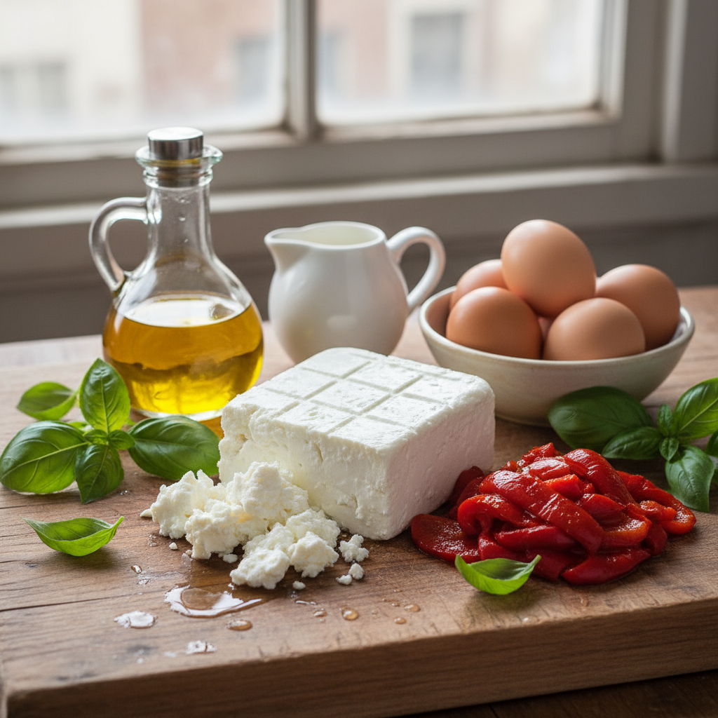 Ingredients for Herbed Baked Eggs