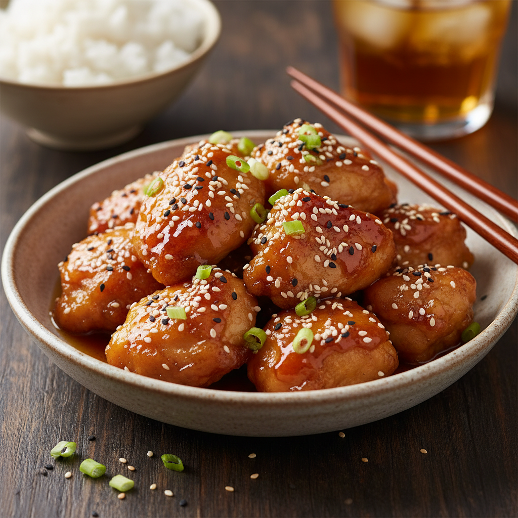 Honey Garlic Chicken Preparation