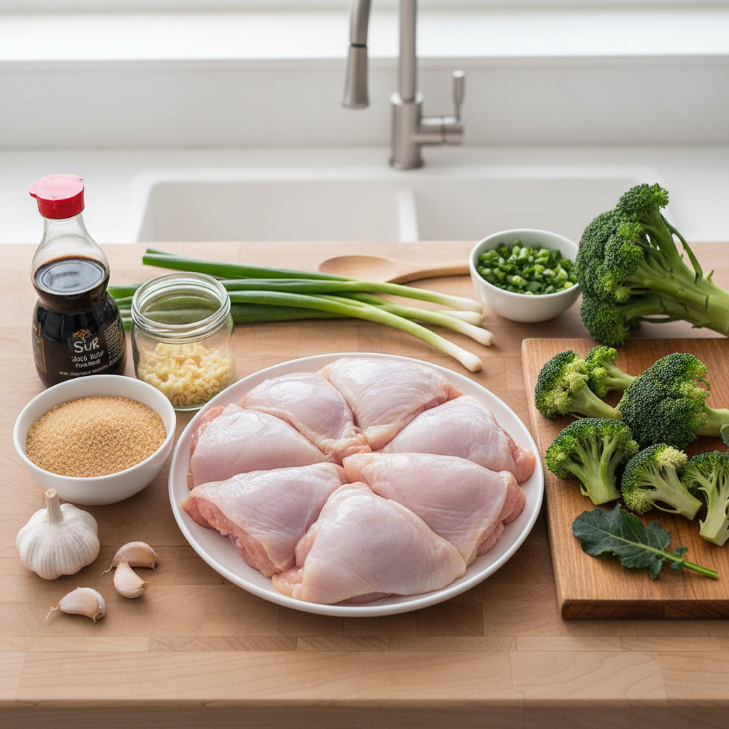 Ingredients for Chicken Teriyaki