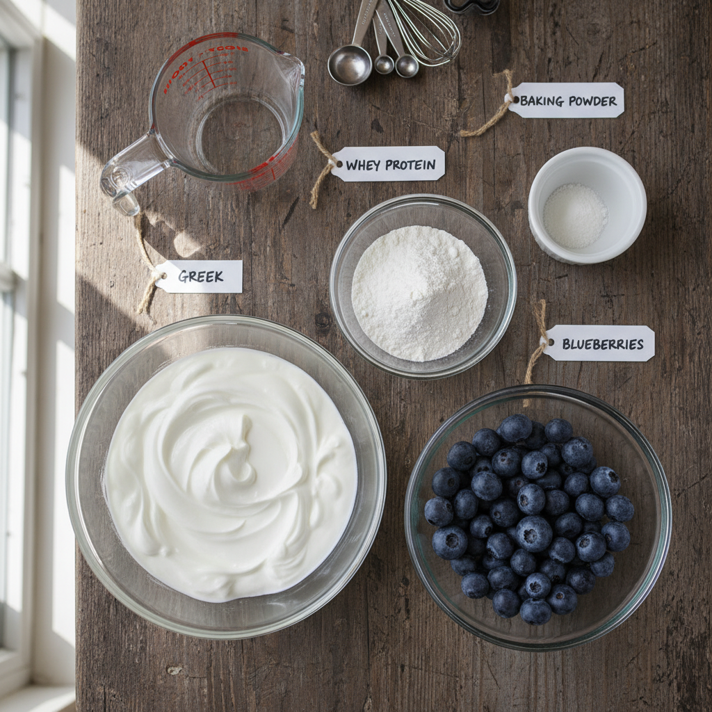 Ingredients for Blueberry Waffles