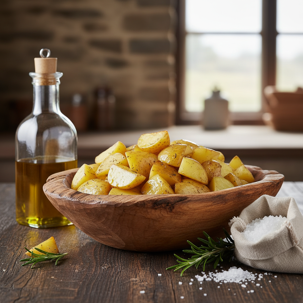 Ingredients for air fryer potatoes