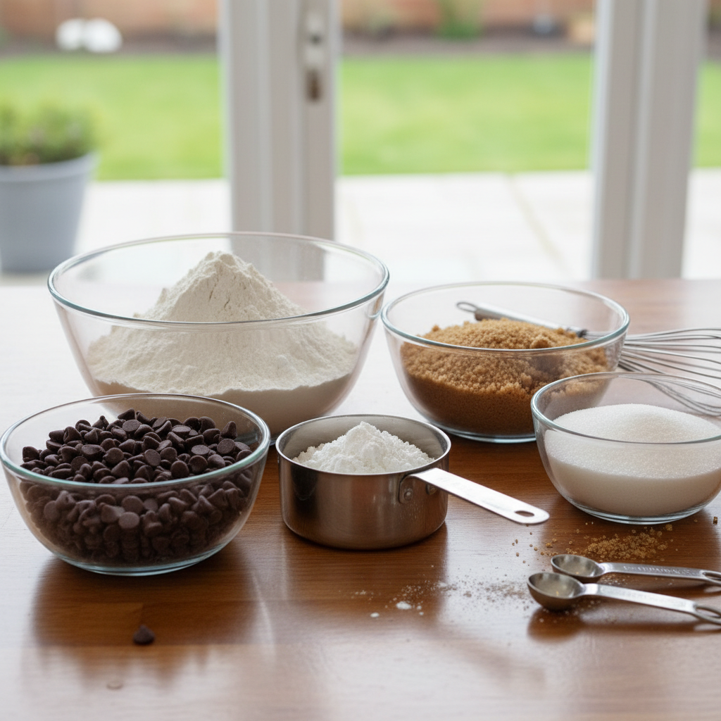 Chocolate chip cookie bars fresh baked and gooey