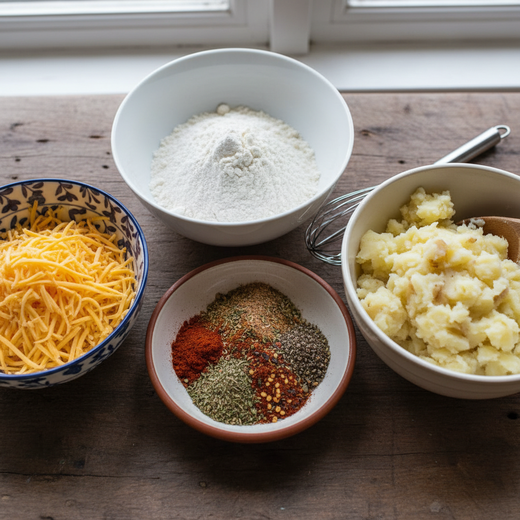 Ingredients for Mashed Potato Pancakes