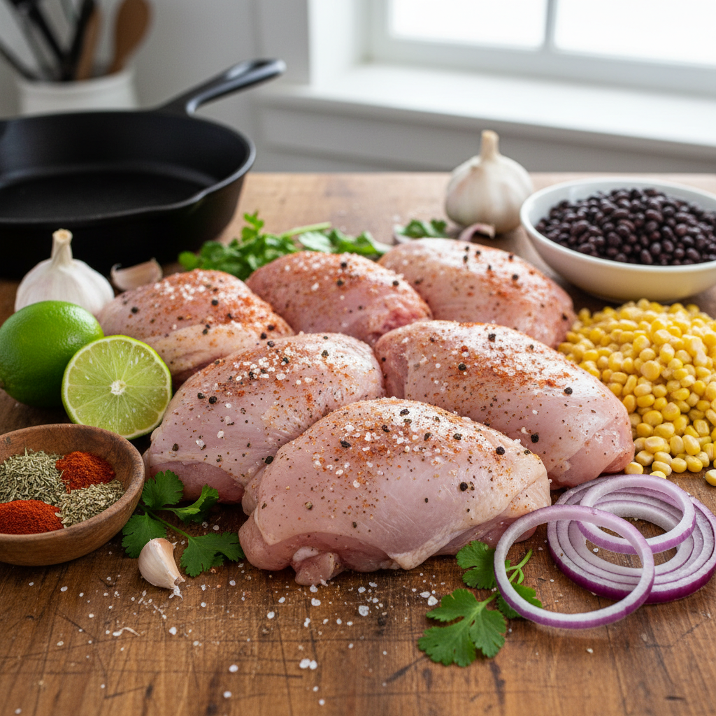 Ingredients for Street Corn Burrito Bowl