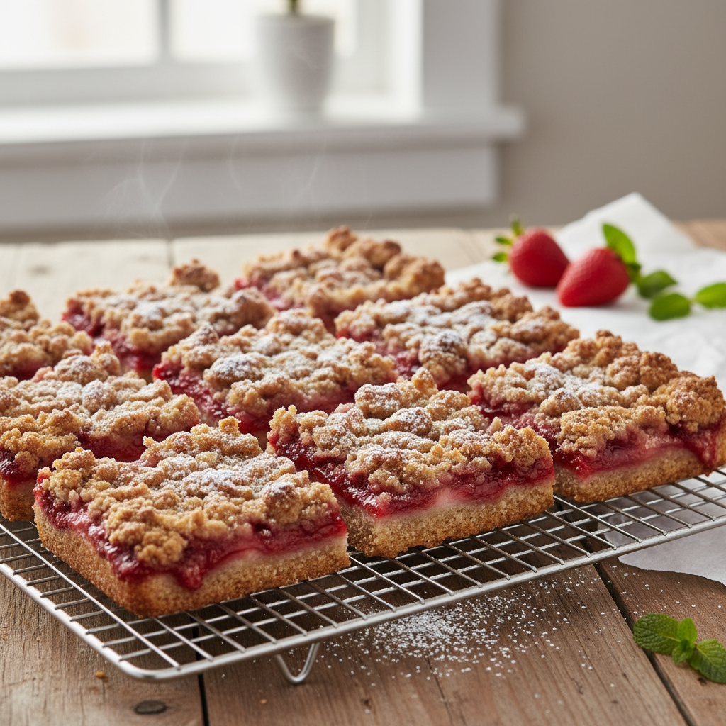 Strawberry Crumble Bars Main Image
