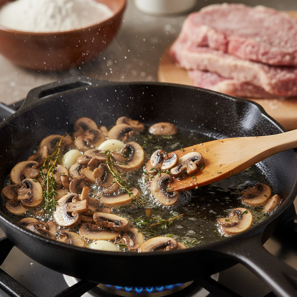 Ingredients for chicken scaloppini