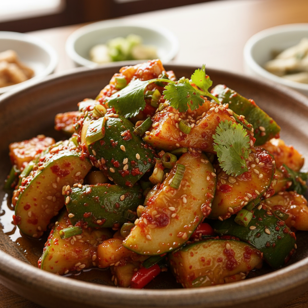 Korean cucumber salad ingredients