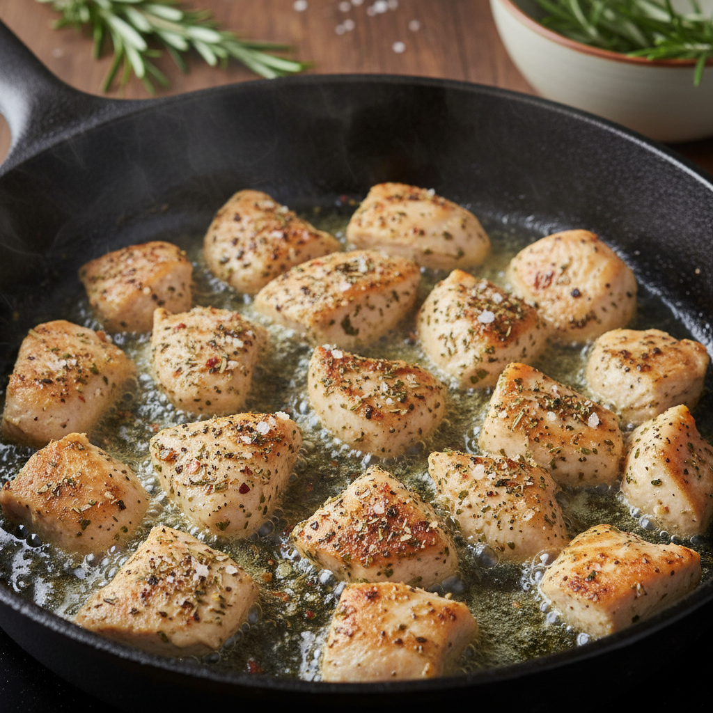 Cooking Garlic Butter Chicken Breast