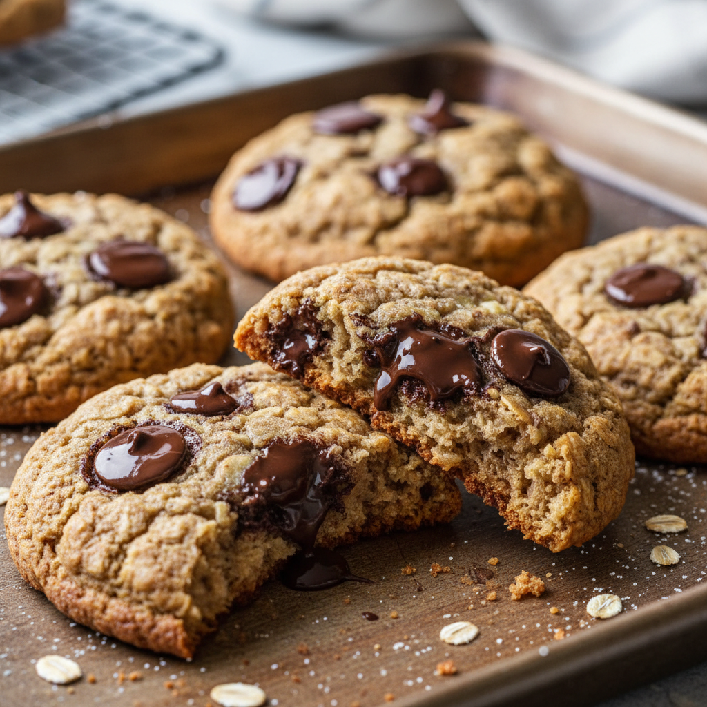 Three Ingredient Banana Oatmeal Cookies