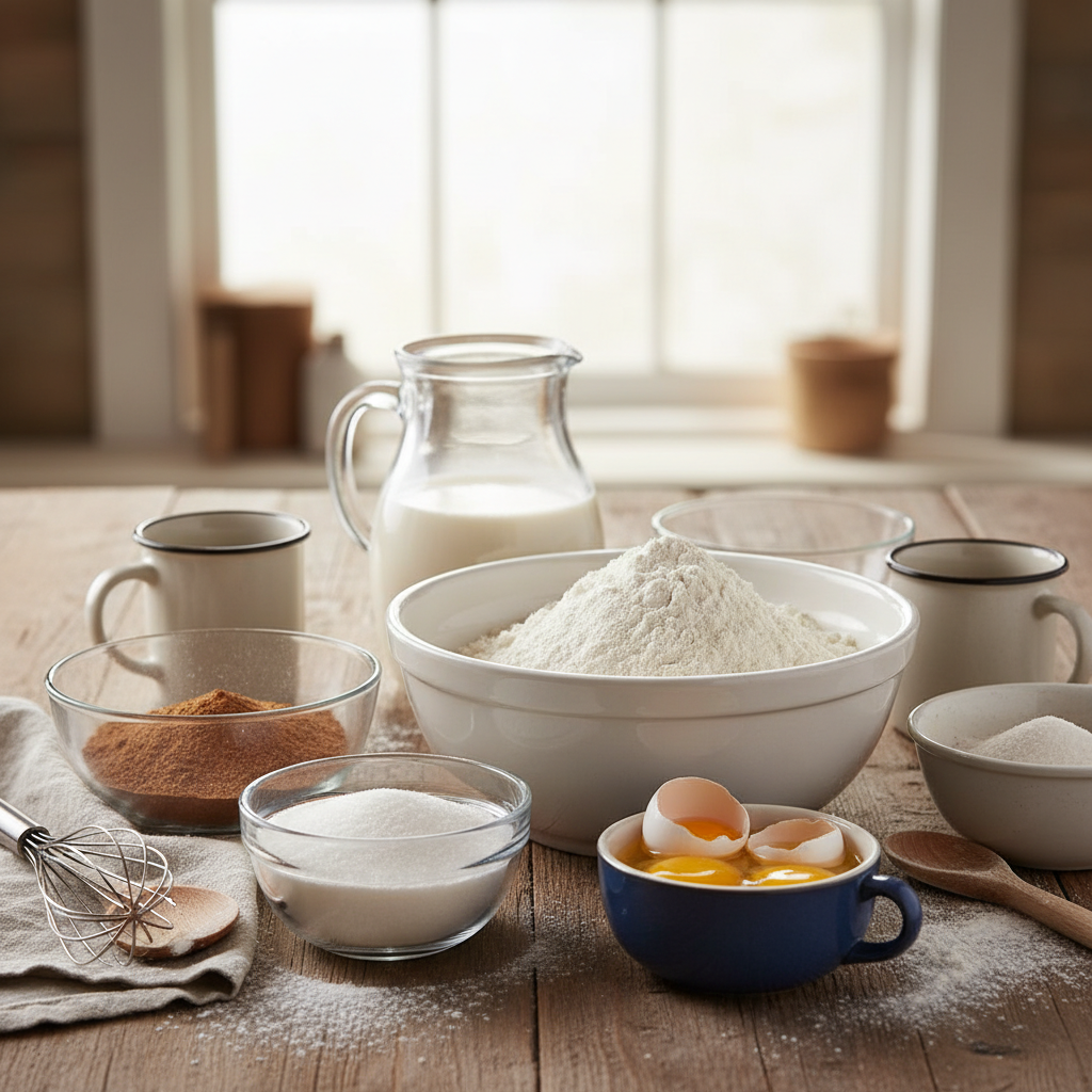 Ingredients for Buttermilk Cinnamon Bread