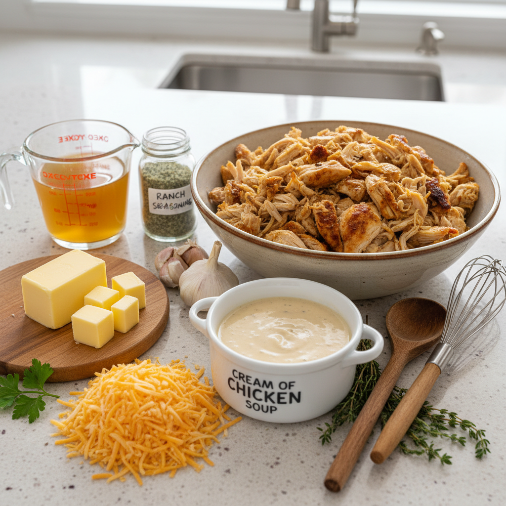 Ingredients for Grandma's Chicken and Rice