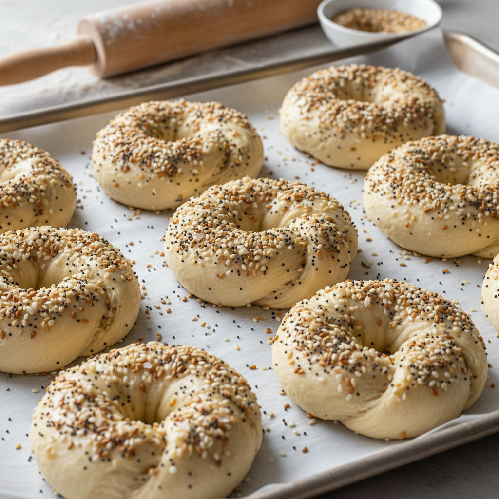 Instructions for Cottage Cheese Bagels