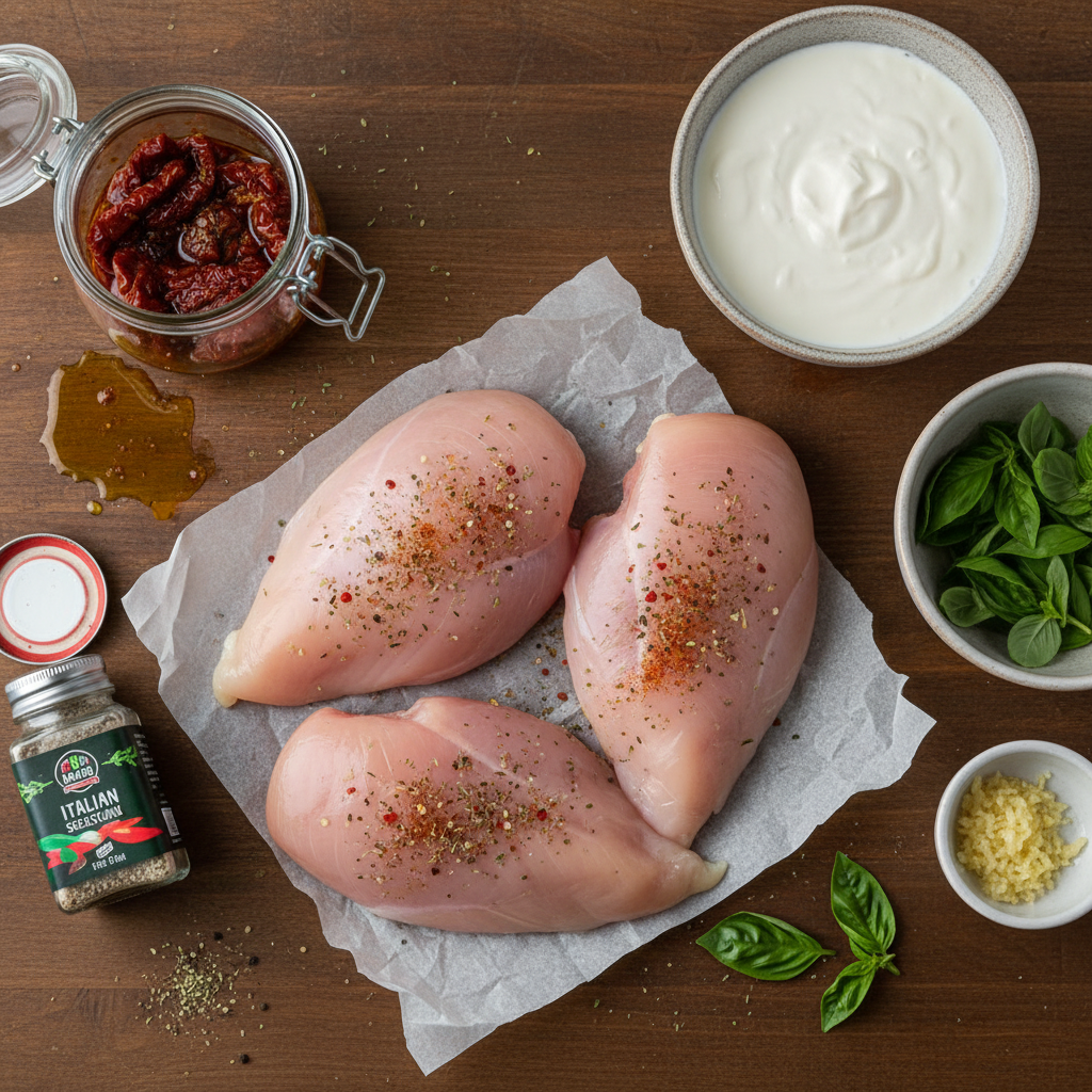 Ingredients for Crock-Pot Marry Me Chicken