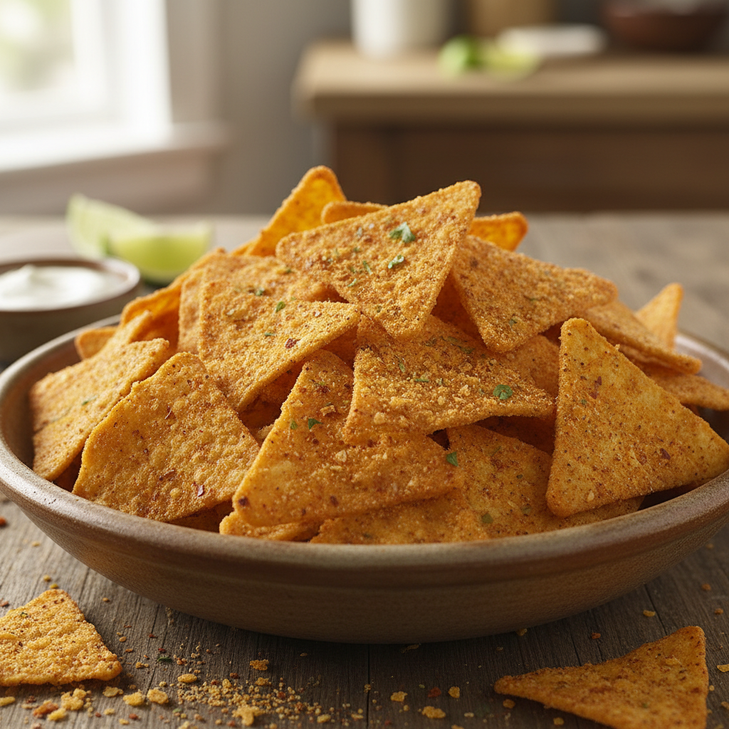 Instructions for making keto Doritos