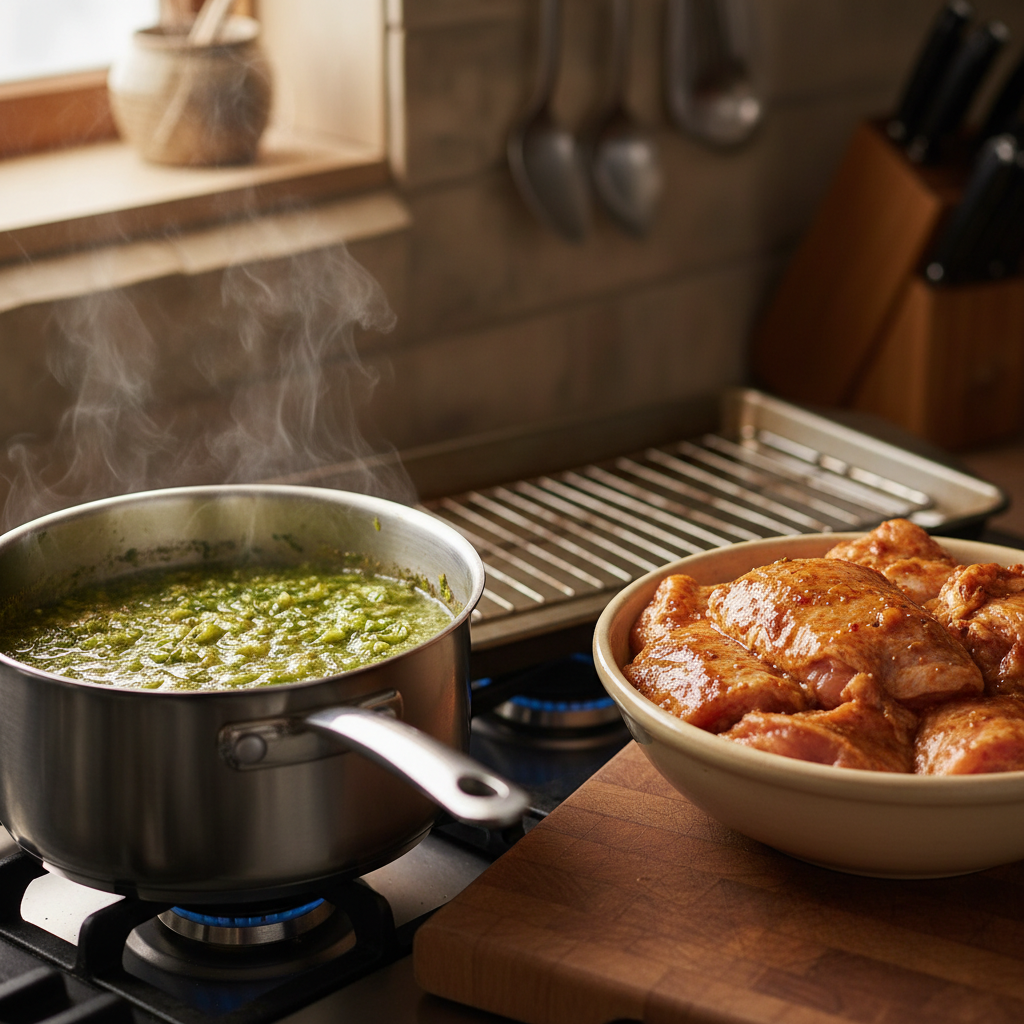 Step-by-step instructions for al pastor style tacos